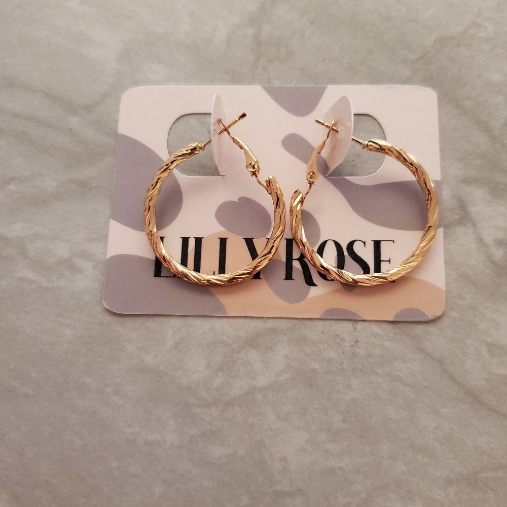 ✨ 3 for $15 Gold Mini Twisted Hoops Drop Dangle Earrings Modern Classic Chic ✨